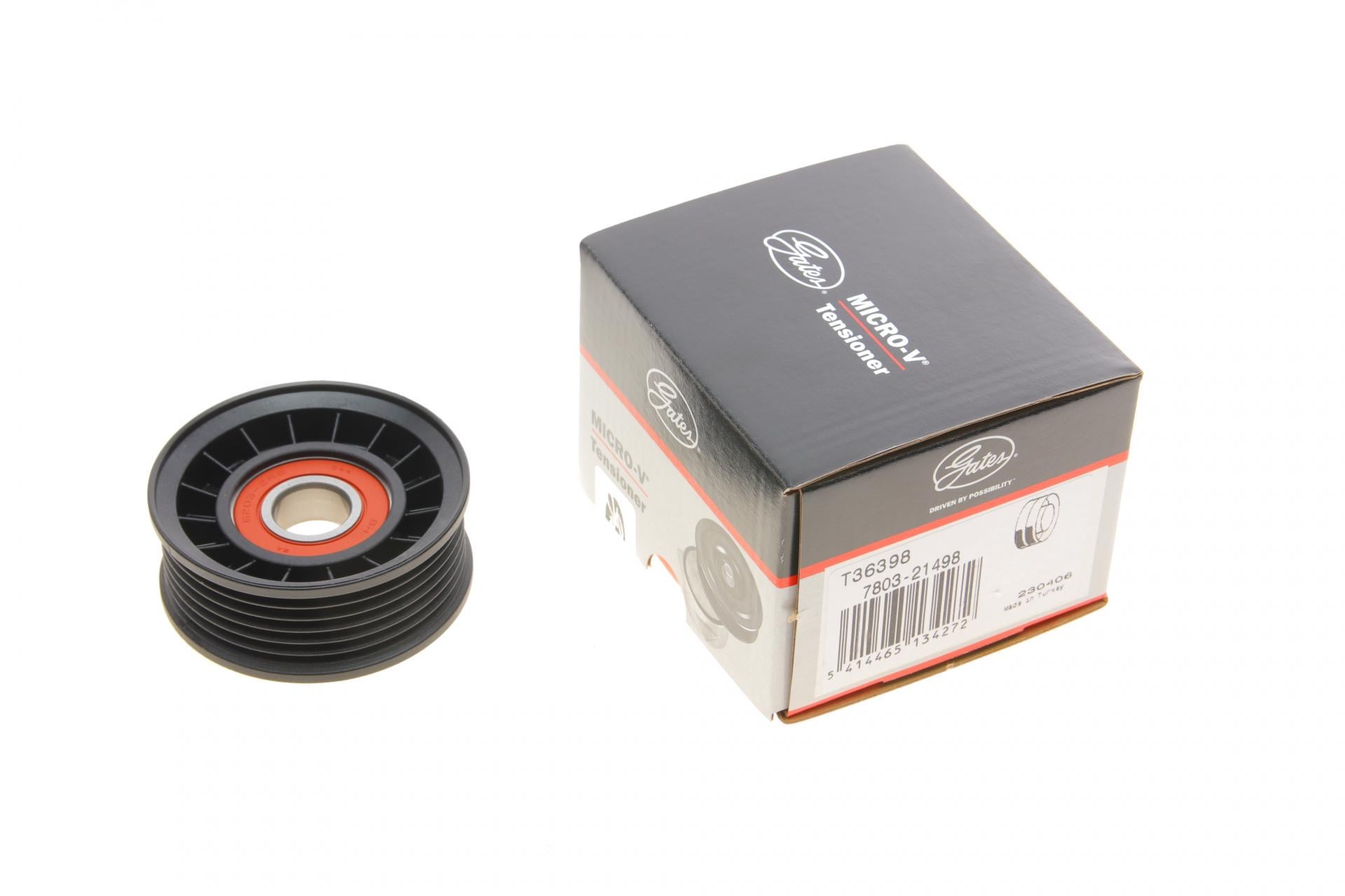 Ролик генератора GATES Ford Focus/Fiesta/C-Max 1.0-1.6 04-паразитный 73x29 мм (T36398 GATES)