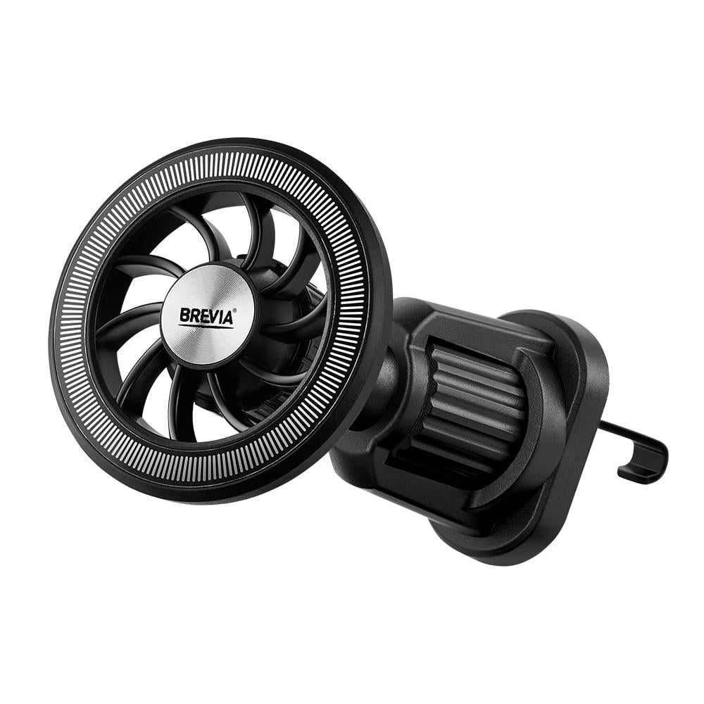 Тримач телефону автомобільний Brevia Air Vent Pro MagRING для дефлектора Magsafe Чорний (48610)