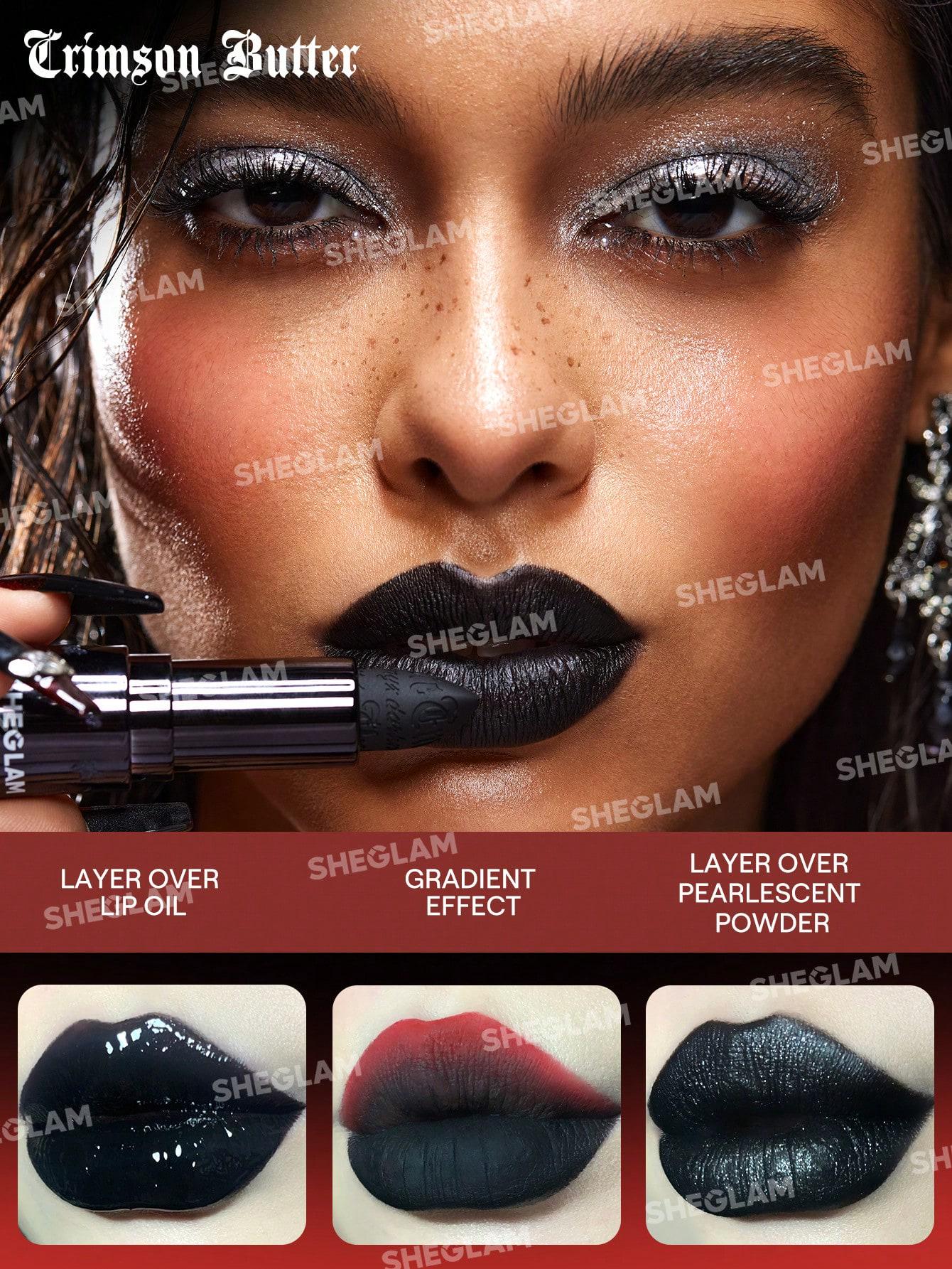 Помада для губ Onyx Kaleidoscope Lipstick Sheglam 3,9 г Чорний (27229714) - фото 4 Помада для губ Onyx Kaleidoscope Lipstick Sheglam 3,9 г Чорний (27229714) - фото 4