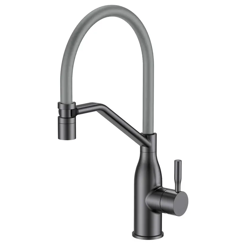 Смеситель для кухни MIXXUS Premium GRAVITY 017 Nut Graphite Refl Grey (MI8409)