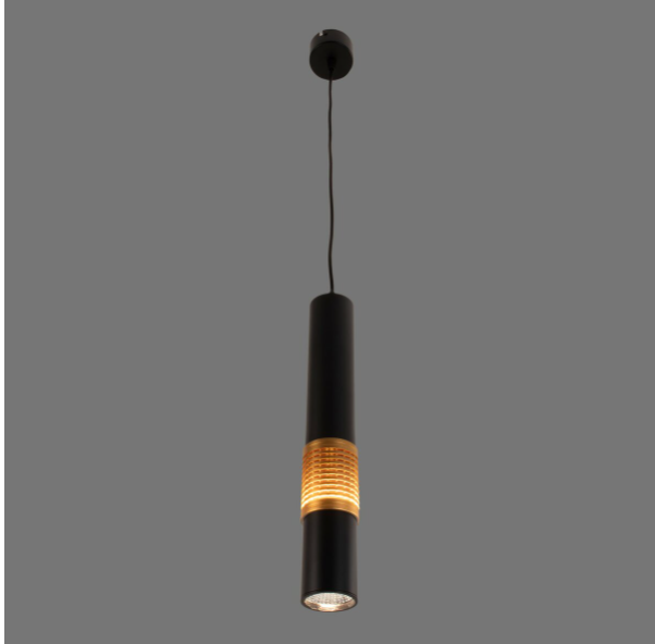 Подвесной светильник Sirius с одним плафоном под лампу MR16 Черный/Золотой 16 W (RT536)