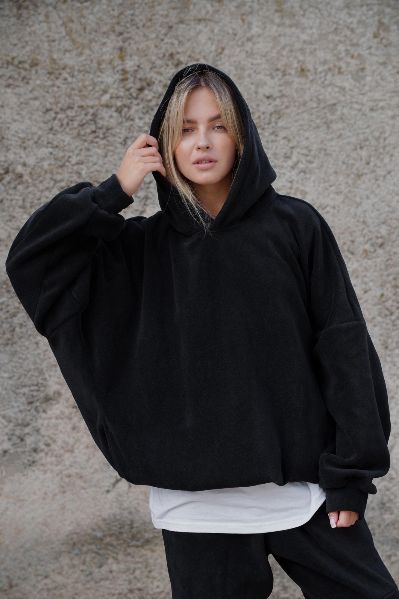 Худи Оверсайз с капюшоном Without Brand Soprano Black (8055980) - фото 6 Худи Оверсайз с капюшоном Without Brand Soprano Black (8055980) - фото 6