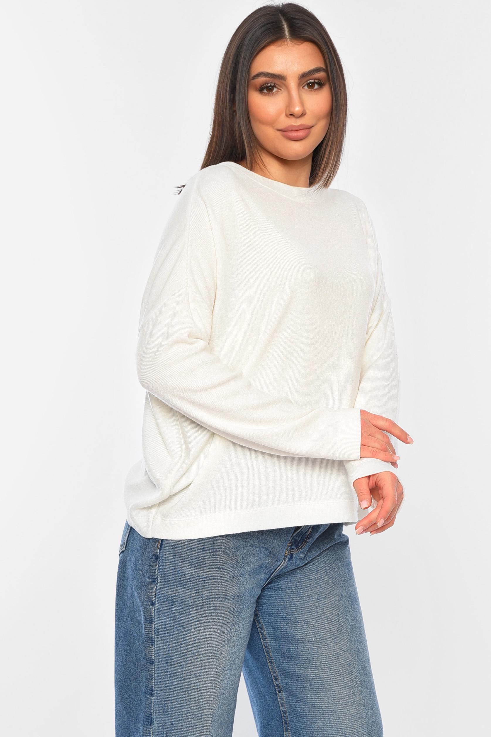 Кофта женская 197532 полубатальная XL Белый (197532_!295156_M) - фото 2 Кофта женская 197532 полубатальная XL Белый (197532_!295156_M) - фото 2