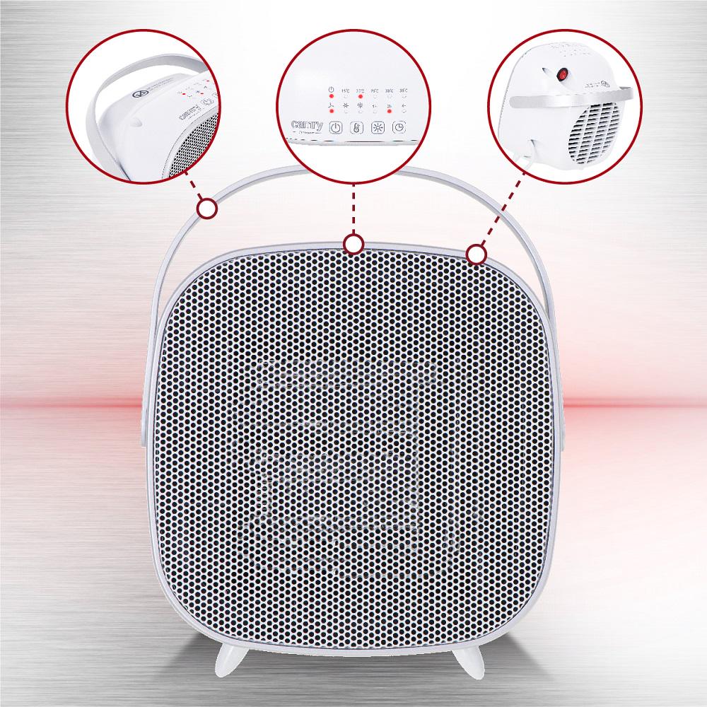 Тепловентилятор керамический Camry CR 7732 LED Белый (6615) - фото 8 Тепловентилятор керамический Camry CR 7732 LED Белый (6615) - фото 8