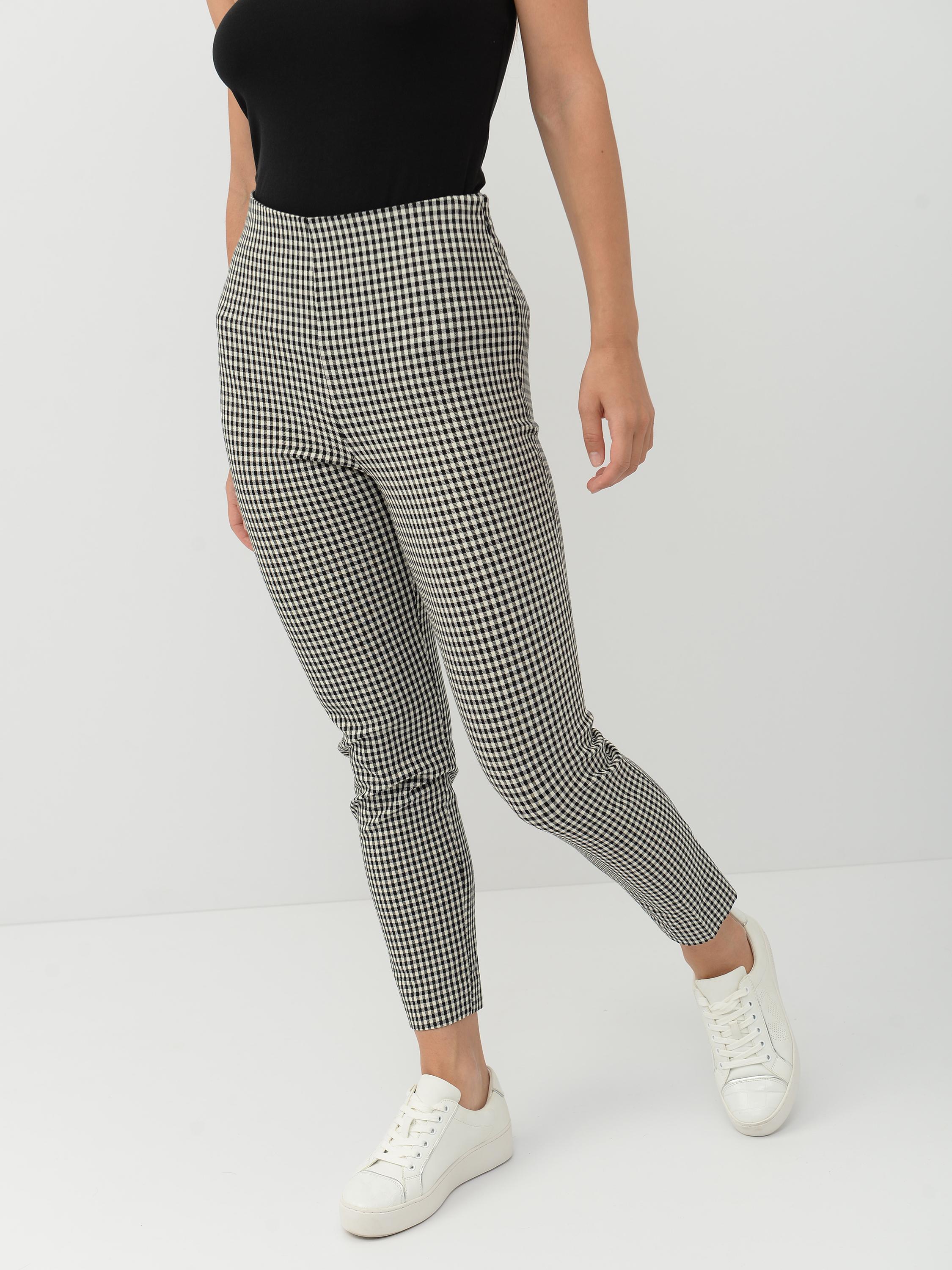 ᐉ Брюки H&M Клетка р. 36 Черно-белый (7214289)