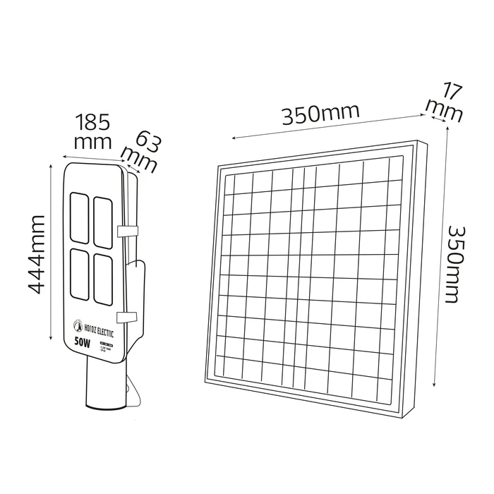 Светильник светодиодный уличный HOROZ ELECTRIC LAGUNA-100W (074-006-0100-020) - фото 2