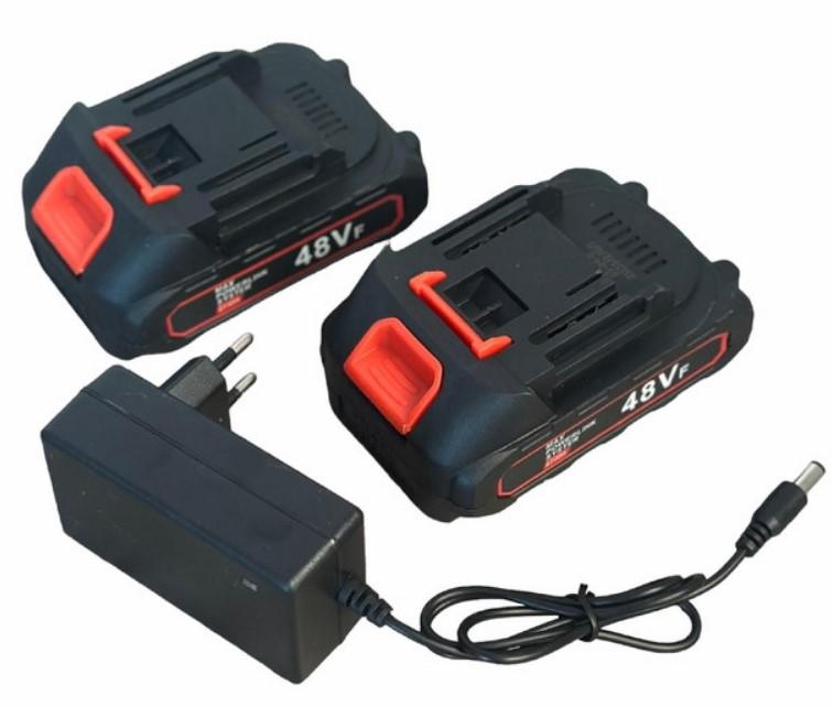 Триммер аккумуляторный 48В 2000 мА с насадками 2 акб Синий (2104618607) - фото 3 Триммер аккумуляторный 48В 2000 мА с насадками 2 акб Синий (2104618607) - фото 3