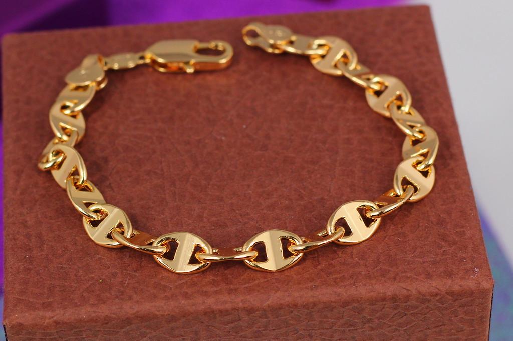 Браслет Xuping Jewelry Замочек 20 см 7 мм Золотистый (1249674527)