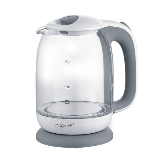 Електрочайник Maestro MR-056-GREY дисковий склянний 1,7 л 1850-2200W Сірий (1756658911) Електрочайник Maestro MR-056-GREY дисковий склянний 1,7 л 1850-2200W Сірий (1756658911)