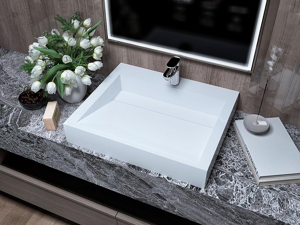 Умивальник накладний Status Boho 60 White (622)