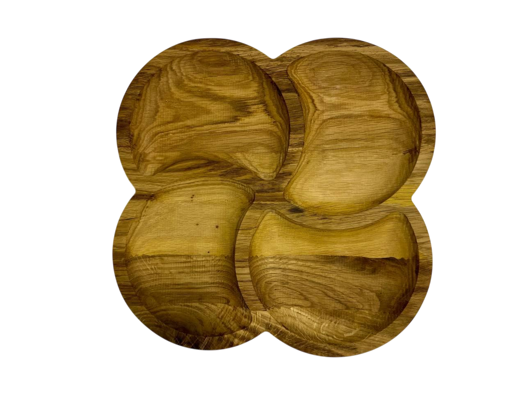 Менажница дубовая Четырехлистник №2 30 см (2069692018)