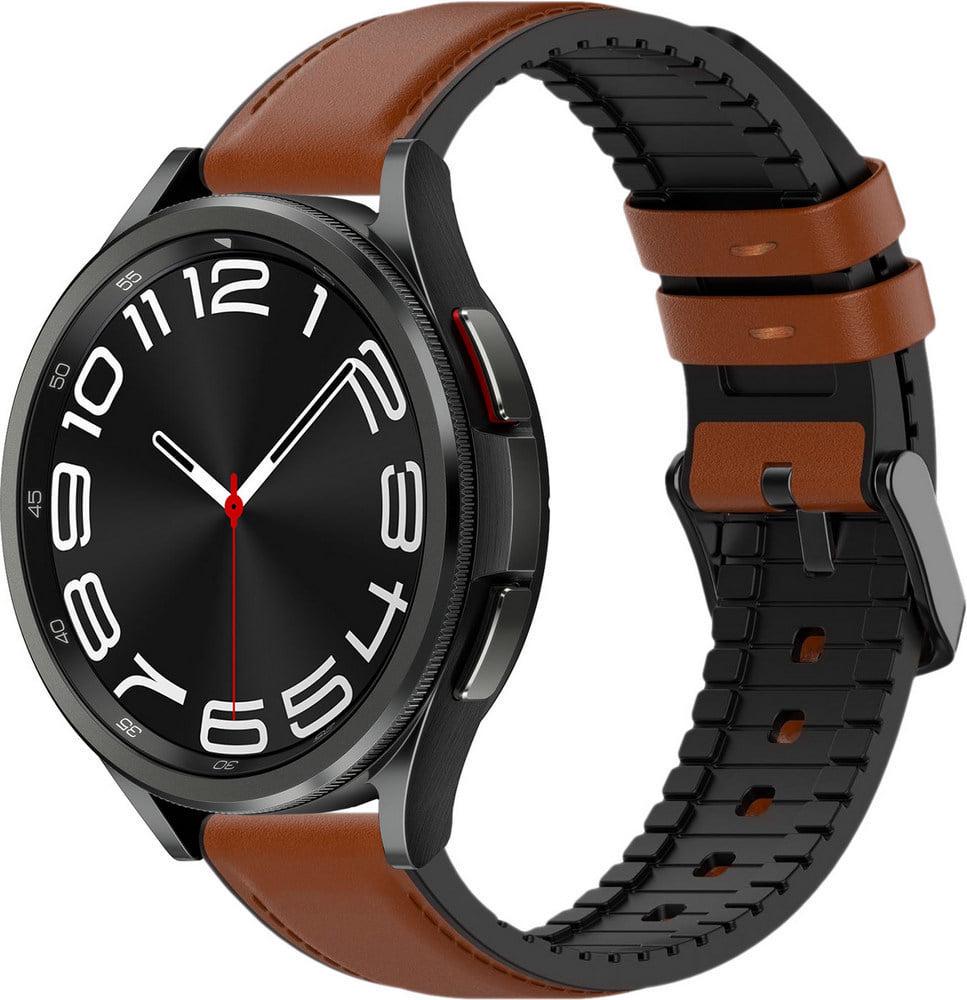 Ремешок кожаный Tamyx для Galaxy Watch 6 Classic 47 мм Brown (39214-30)