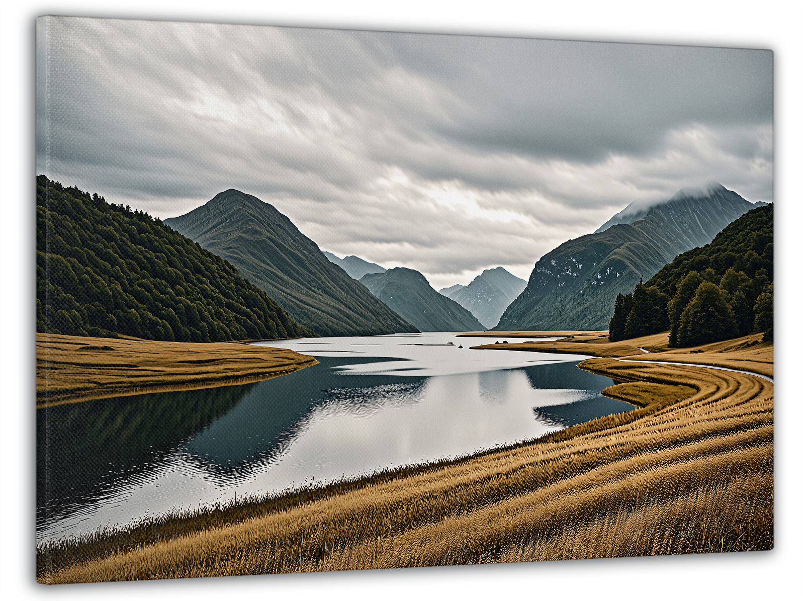 Картина на холсте Mako тихое горное озеро 60x100 см (MK10531)