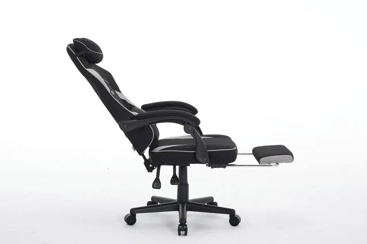 Крісло ігрове комп'ютерне Deus ED09 текстиль з підставкою для ніг Чорний (2978) - фото 7 Крісло ігрове комп'ютерне Deus ED09 текстиль з підставкою для ніг Чорний (2978) - фото 7