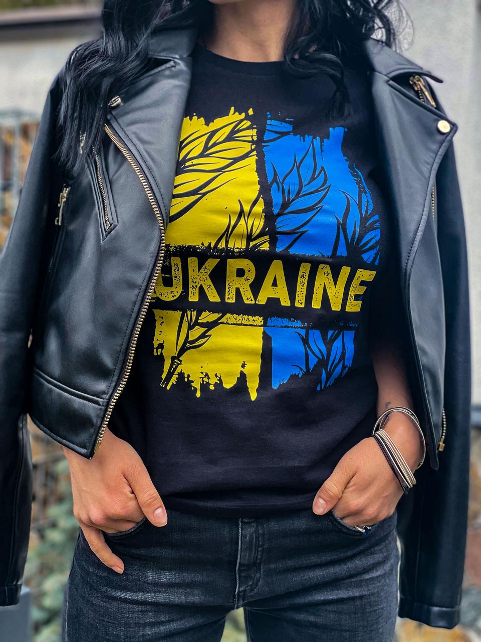 Футболка патриотическая унисекс Ufree "UKRAINE" S Черный (20040-2 -S)