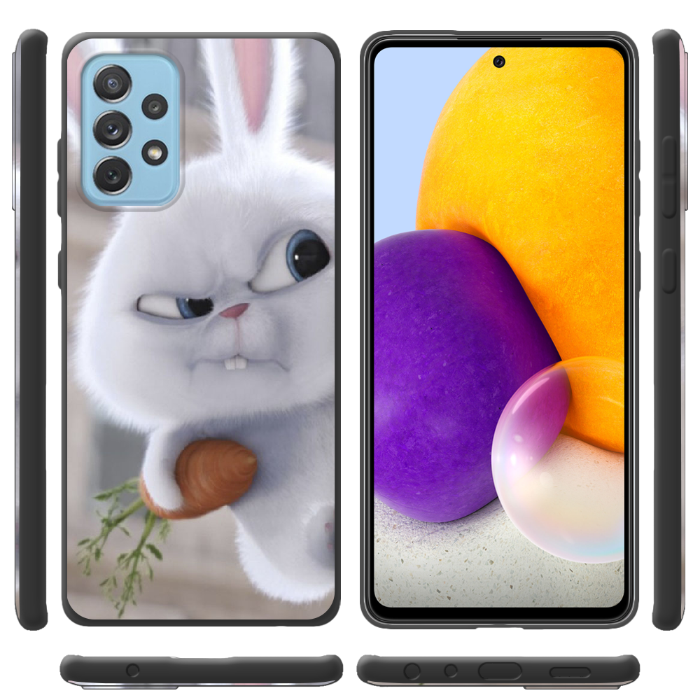 Чохол BoxFace Samsung A725 Galaxy A72 Rabbit Snowball Чорний силікон (42070-up1116-42100) - фото 2