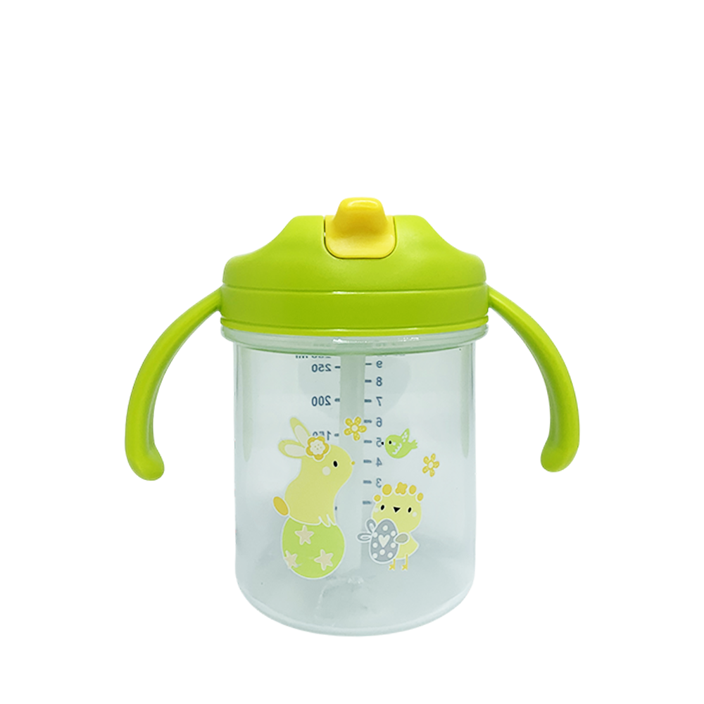 Поильник детский с трубочкой 280 мл Зеленый (30068234)