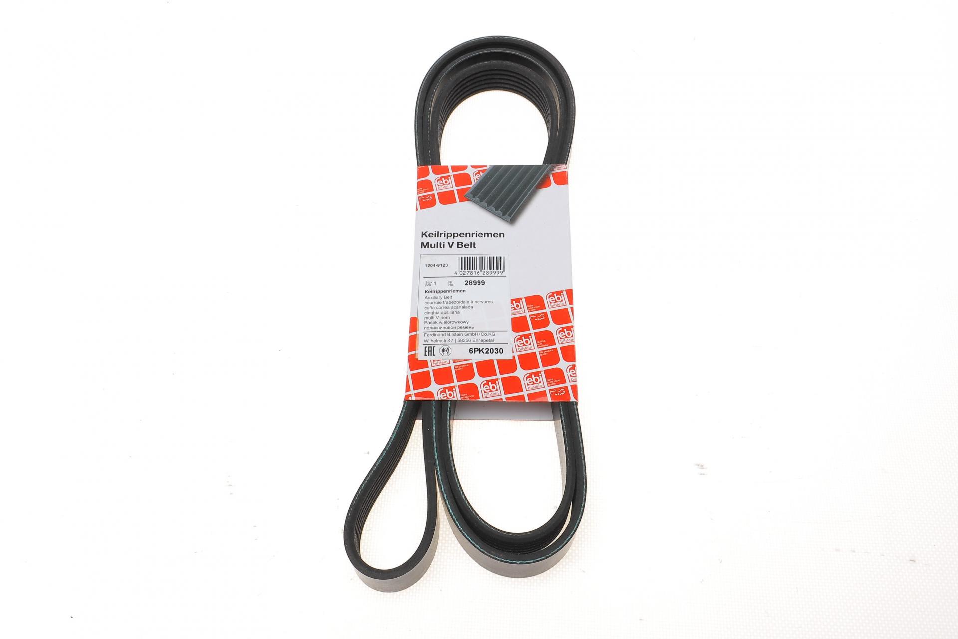 Ремень генератора FEBI BILSTEIN MERCEDES-BENZ Sprinter OM601/602 PS (28999)