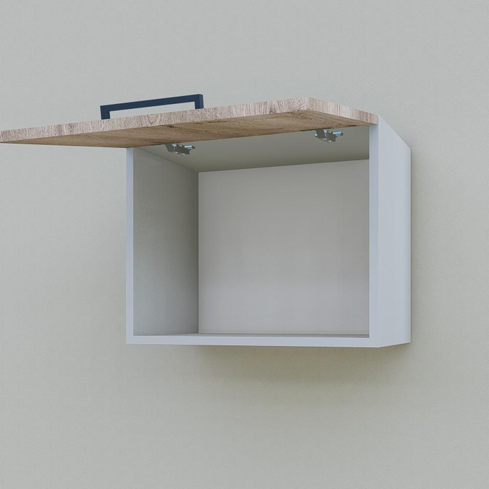 Шкаф навесной Opendoors МП9 для кухни под вытяжку 500 мм Аликанте/Светлый серый (МП9/4) - фото 3 Шкаф навесной Opendoors МП9 для кухни под вытяжку 500 мм Аликанте/Светлый серый (МП9/4) - фото 3