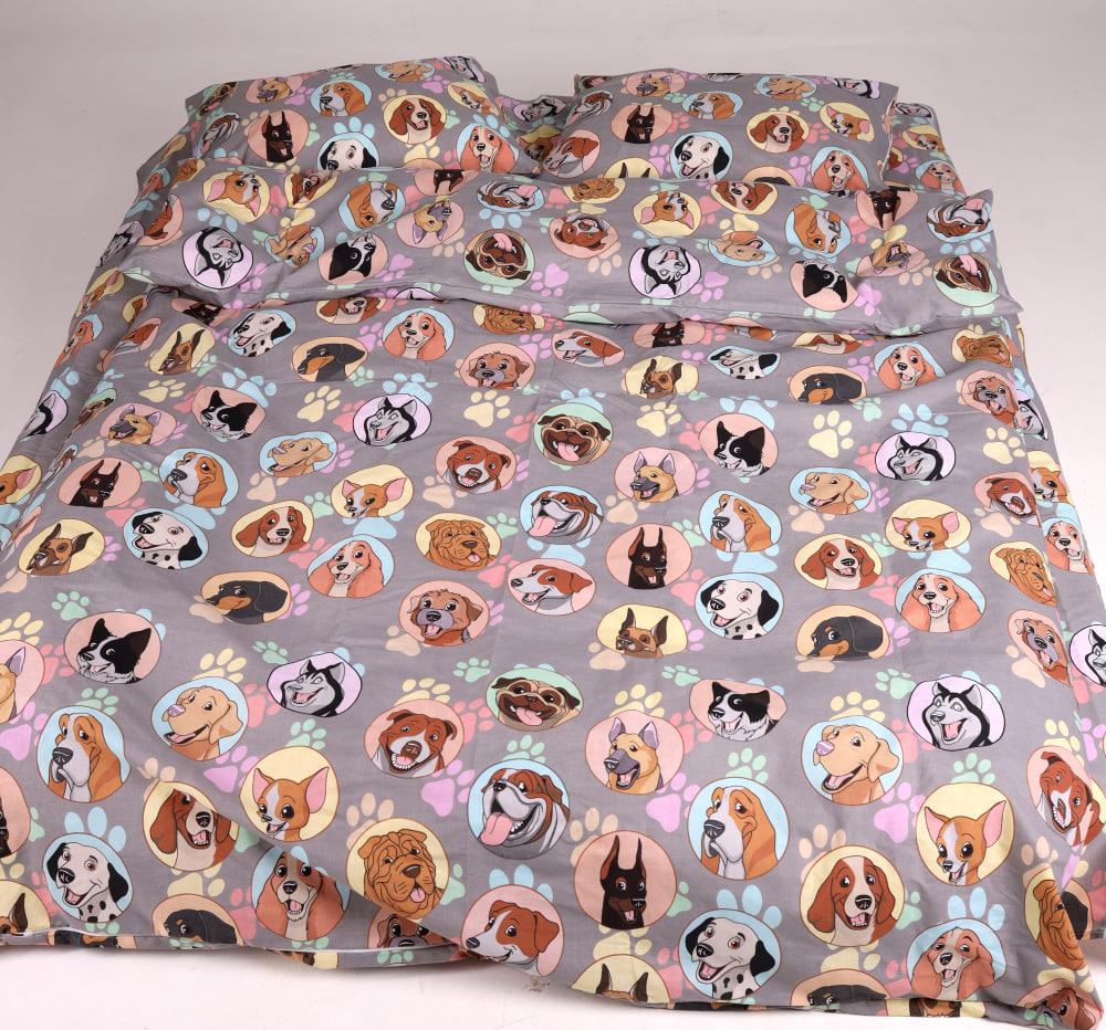 Комплект постельного белья детский PaniPava Happy Dogs бязь 110х140 см (10100807)