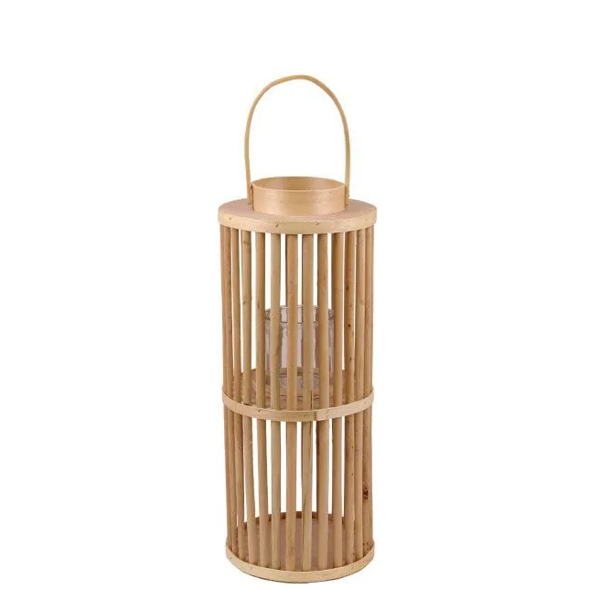 Подсвечник-фонарь с ручкой Flora Lucie Natural (35405)