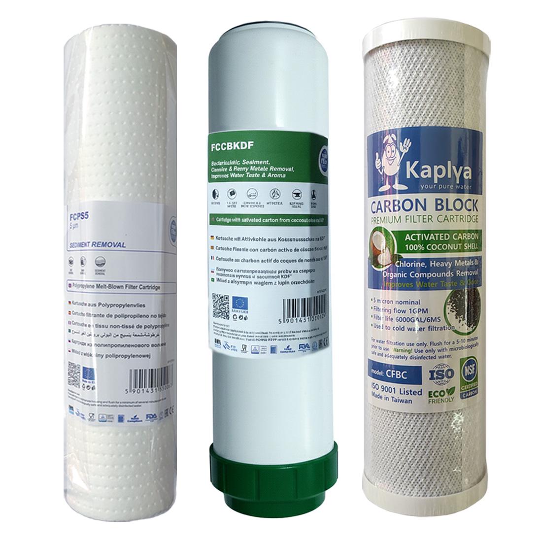 Набор картриджей Aquafilter Kaplya комплексная очистка/защита от бактерий (1698864807)