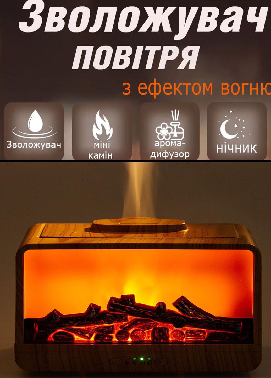 Увлажнитель воздуха ультразвуковой Flame fireplace 3в1 Камин с подсветкой 300 мл Коричневый (N001L) - фото 2 Увлажнитель воздуха ультразвуковой Flame fireplace 3в1 Камин с подсветкой 300 мл Коричневый (N001L) - фото 2