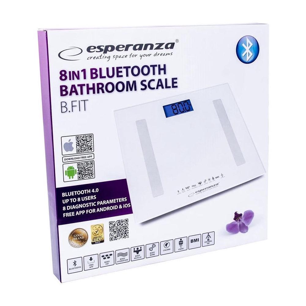 Ваги підлогові електронні аналітичні Esperanza EBS016W Bluetooth B.FIT White (c5503d2c) - фото 5