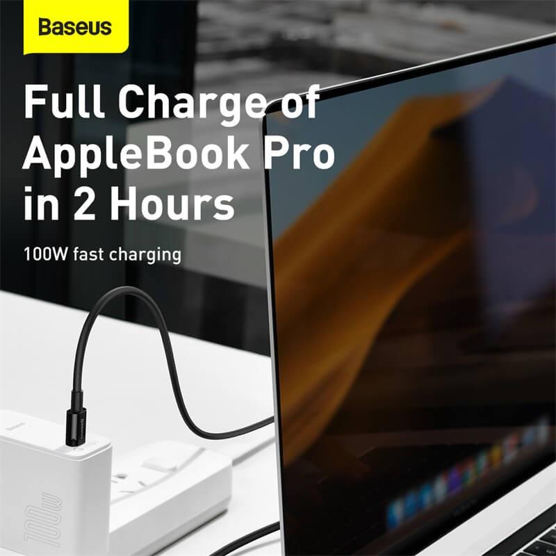 Кабель Baseus Type-C to Type-C Superior Series Fast Charging Data Cable 1 м 5A 100W CATYS-B02 Black (7850be71) - фото 5