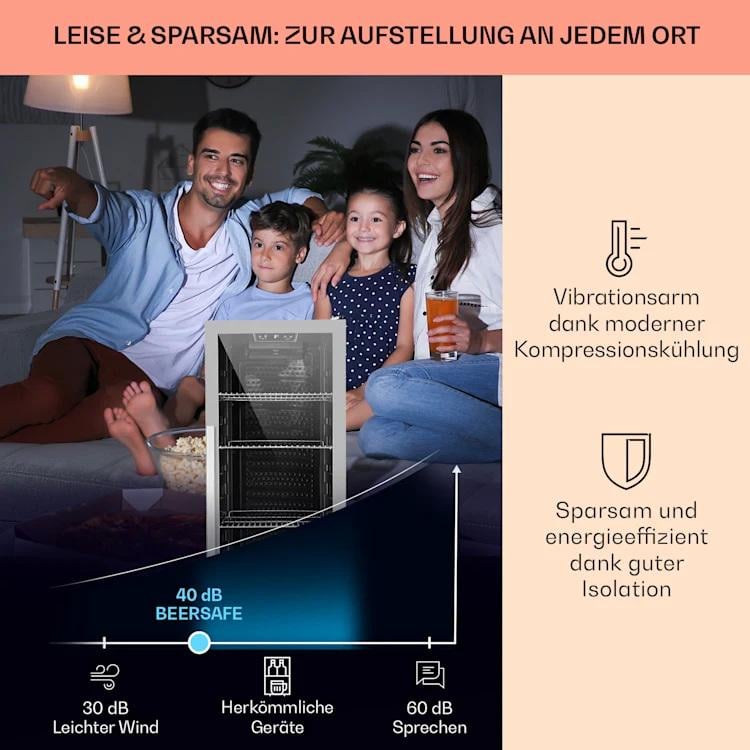 Холодильник для напитков Klarstein Beersafe 6XL со стеклянной дверью 201 л (10031930) - фото 5 Холодильник для напитков Klarstein Beersafe 6XL со стеклянной дверью 201 л (10031930) - фото 5