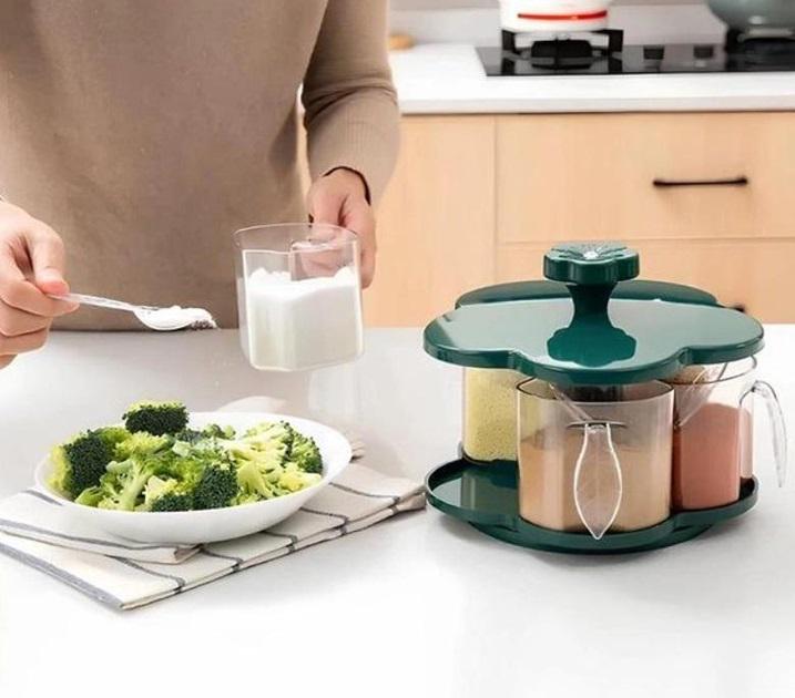 Органайзер ROUND BOX для спецій і сипучих продуктів Зелений - фото 4