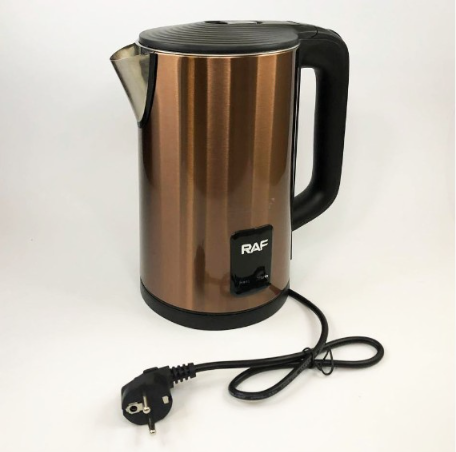 Електрочайник із нержавіючої сталі RAF R7881 2000 Вт 2,3 л Бронзовий