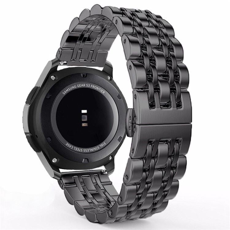 Браслет стальной BeWatch 22 мм для Mobvoi TicWatch Pro 3/Huawei Watch GT 2 46 мм/GT 2 Pro Link Черный (1021401) - фото 4