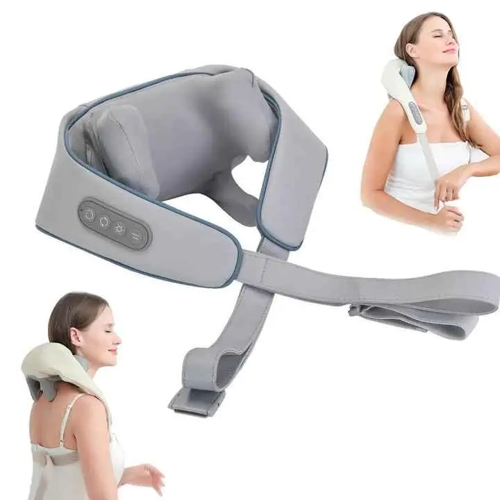 Массажер ударный для шеи и плеч Massager Shoulder Neck SF-L9 с аккумуляторным подогревом (23979172) - фото 10