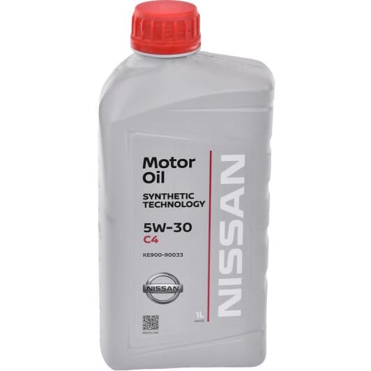 Моторное масло Nissan Motor Oil C4 (DPF) 5W-30 1 л (KE90090033)