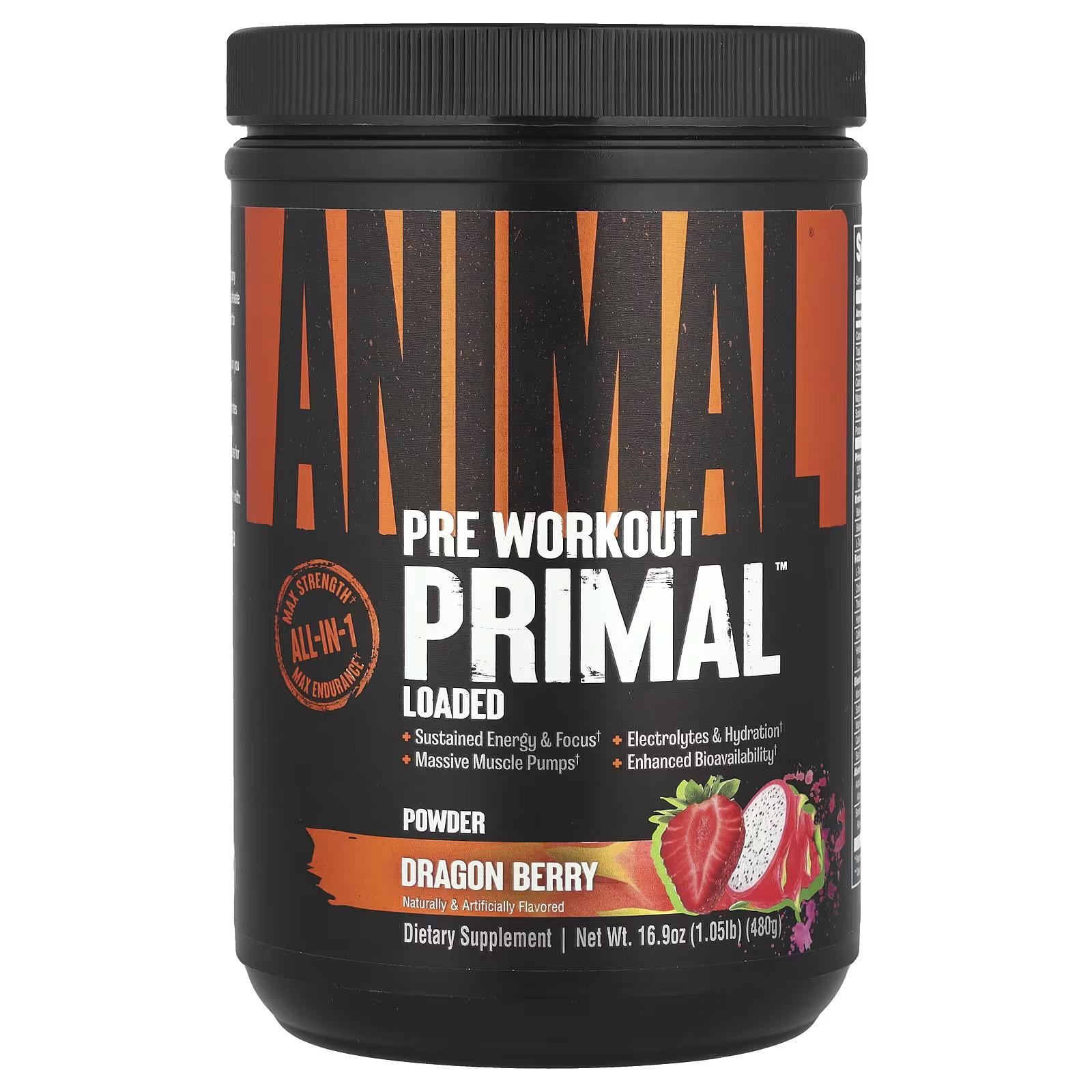 Предтренировочный комплекс Universal Nutrition Animal Primal Pre-Workout 480 г Dragon Berry (НФ-00002499)