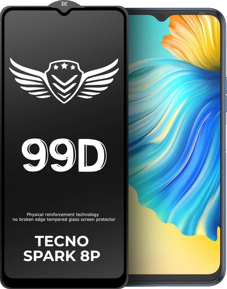 Стекло защитное FlyGuard Tecno Spark 8P Full Glue (32208)