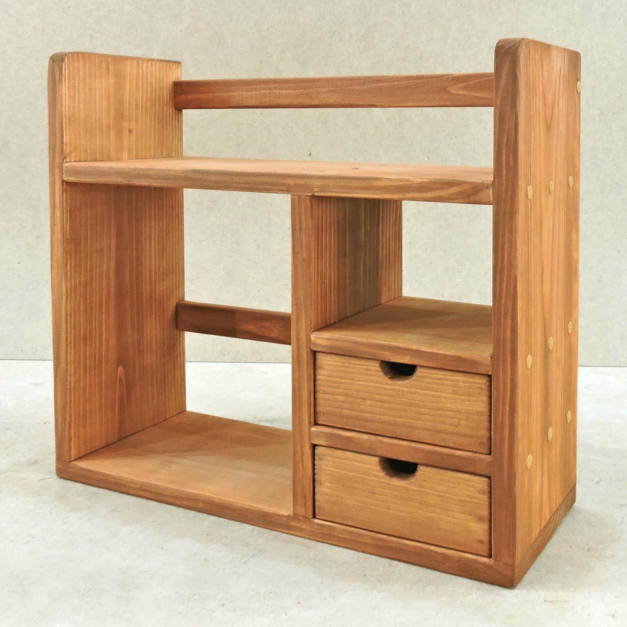 Полка-надстройка настольная из дерева Фуари сиена (АКД-012705)