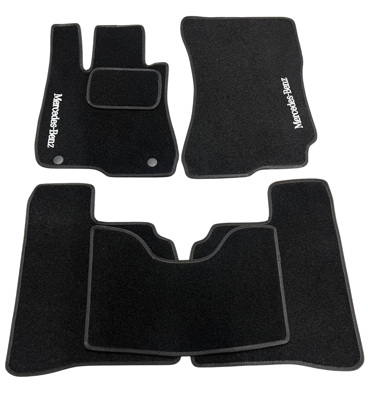 Коврики в салон ворсовые для Мерседес/S-class W 221 Long/S 350 2005-2013 задний привод 5 шт. Черный (27327039)