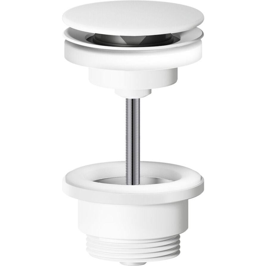 Клапан донный Nobili Click-Clack 1 1/4" для умывальника Белый матовый (AV00110/11WM)