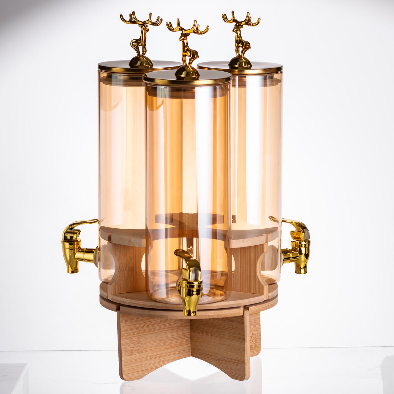 Кувшин на подставке с золотыми кранами 5,5 л - фото 4 Кувшин на подставке с золотыми кранами 5,5 л - фото 4