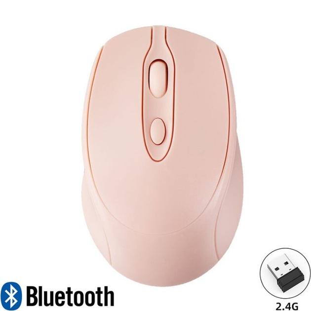 Миша бездротова Sensitive 2.4G Dual-Mode Pink - фото 2 Миша бездротова Sensitive 2.4G Dual-Mode Pink - фото 2
