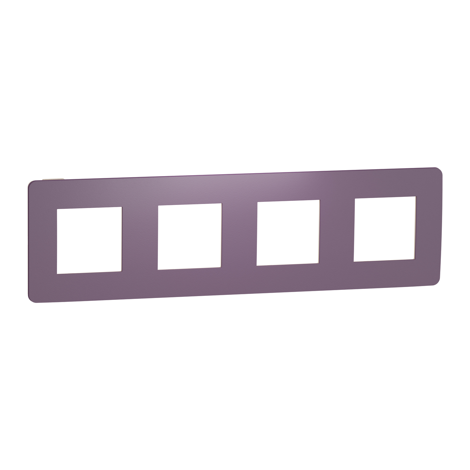 Рамка четырехместная Schneider Electric Unica Studio Лиловый/Бежевый (NU280815)