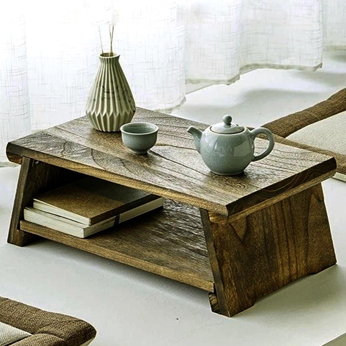 Столик для медитації з дерева Мунгалон 60х30х23 см Мускат (МДТ-6030230407)