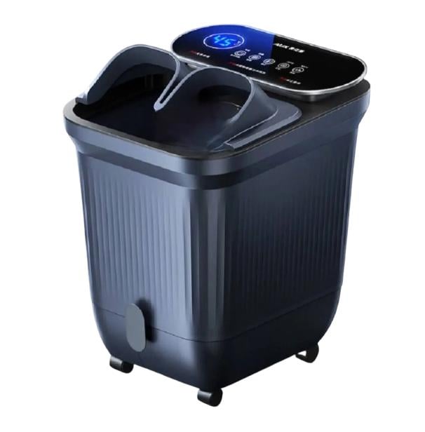 Ванночка для ног гидромассажная AUX-50 с роликовым массажем и подогревом воды Черный