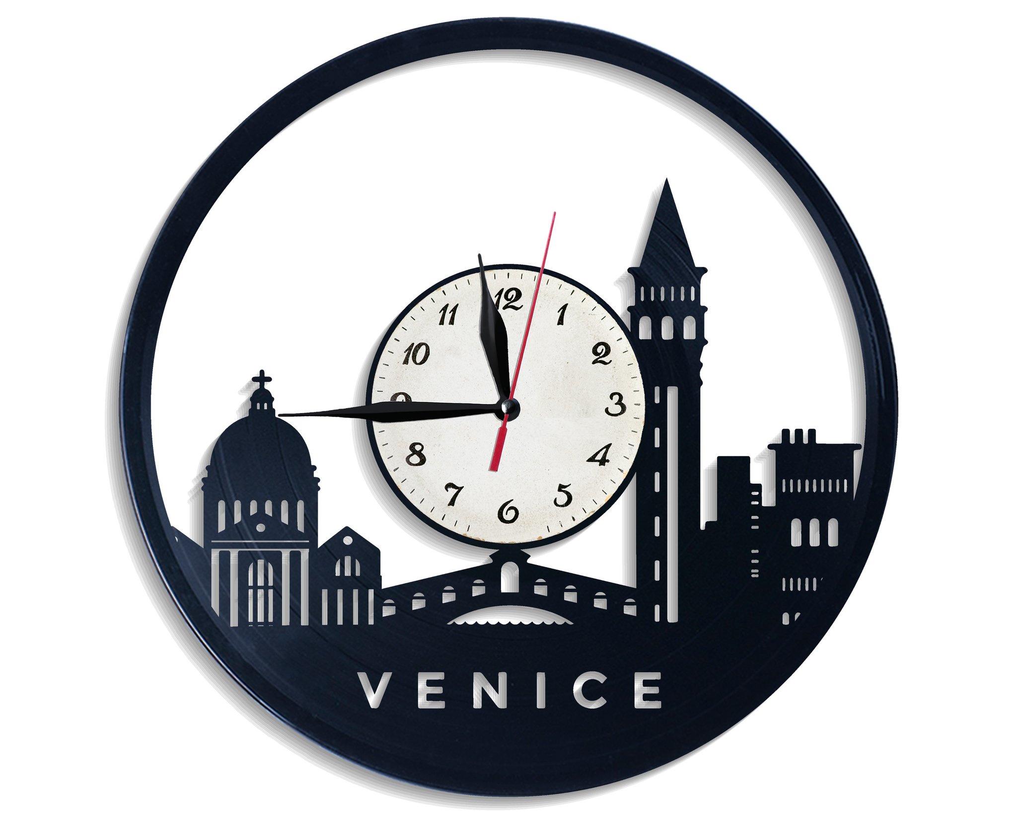 Часы настенные Венеция 2885 из виниловой пластинки