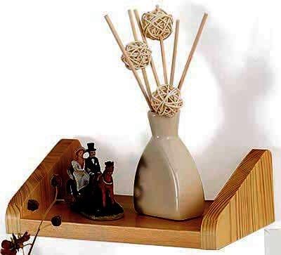 Полка настенная из дерева Мердека 24 см Сиена (НСП-246105)