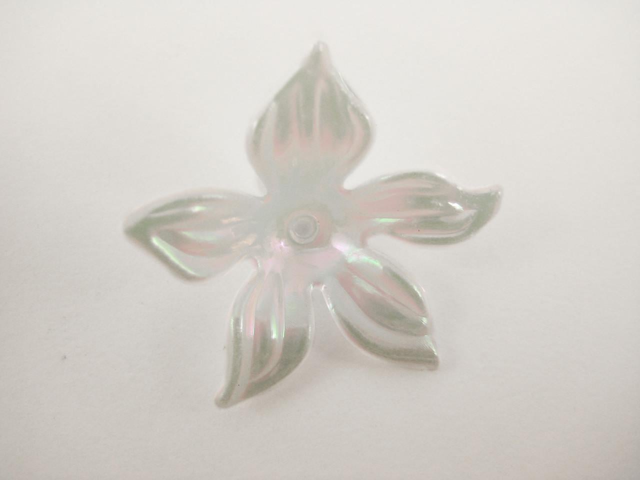 Бусина фигурная с отверстием Цветок 30 мм 1 шт. Перламутровый (1148192458) Бусина фигурная с отверстием Цветок 30 мм 1 шт. Перламутровый (1148192458)