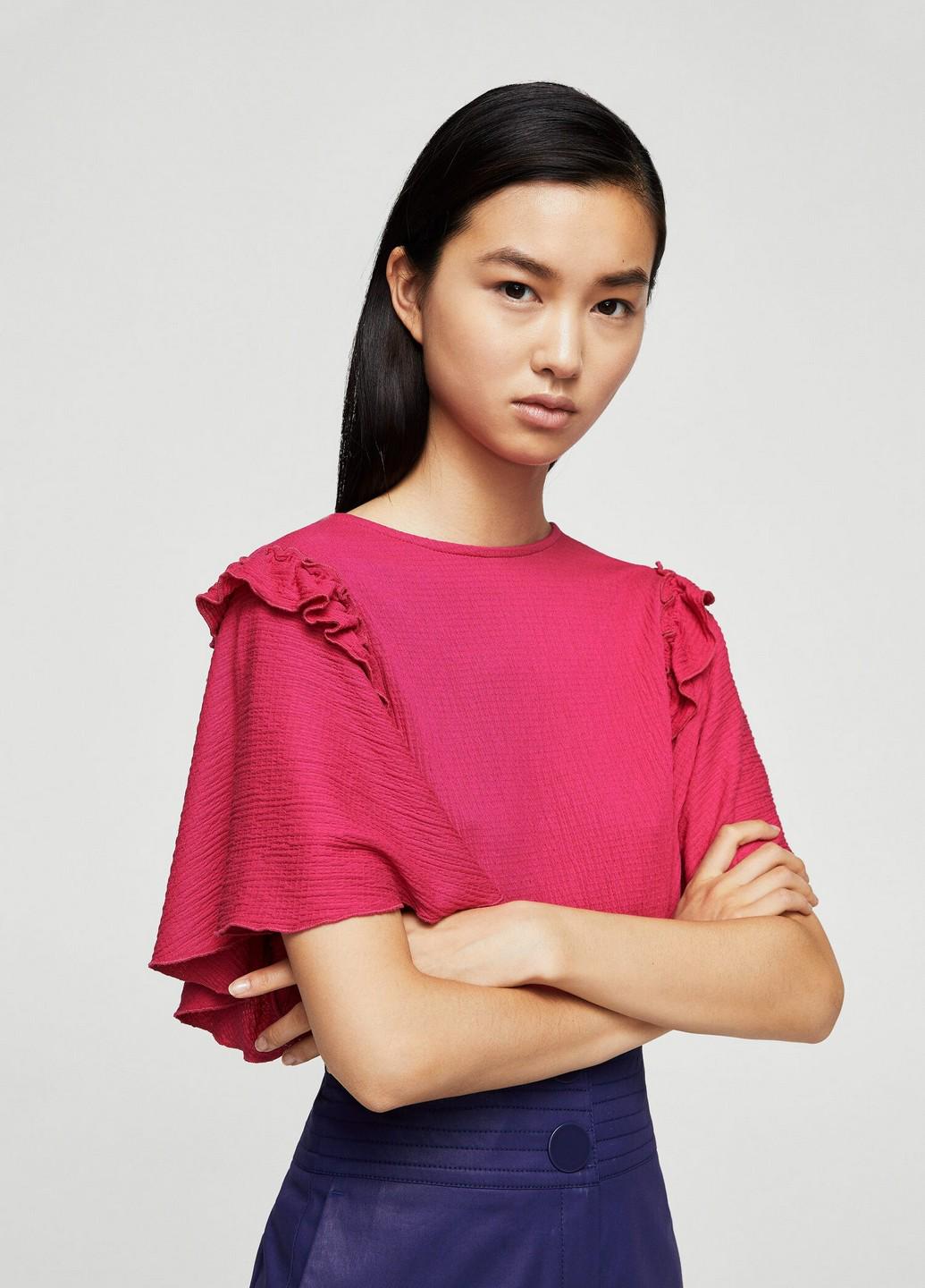 Блузка Mango S Фуксия (2000000827216) - фото 9 Блузка Mango S Фуксия (2000000827216) - фото 9