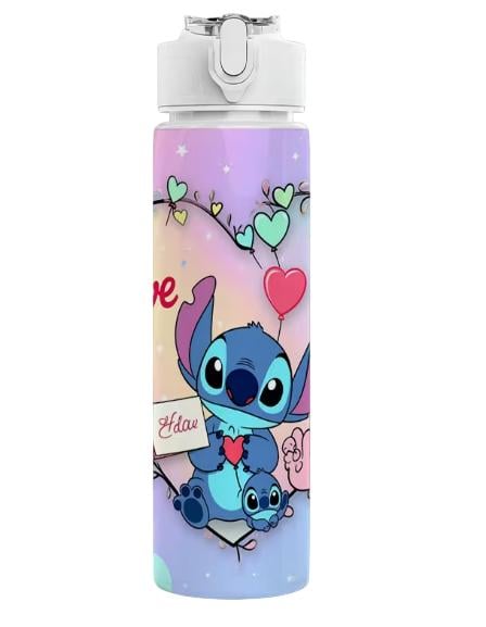 Детская бутылка для воды с трубочкой Stich Love 750 мл (35110010)